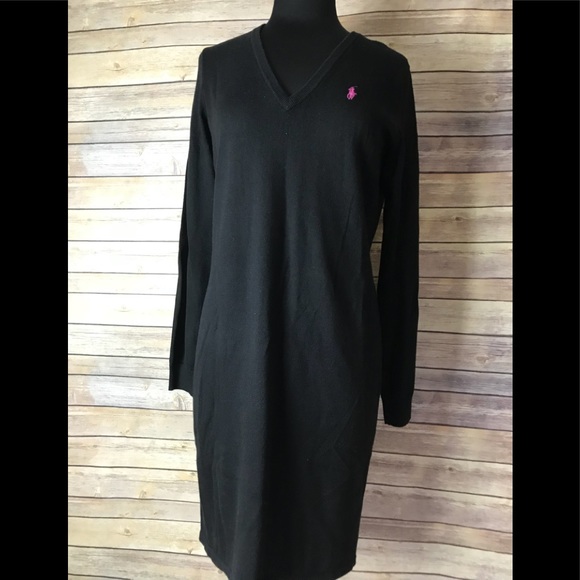 Ralph Lauren Dresses & Skirts - 💼Ralph Lauren Black Sweater Dress Size L